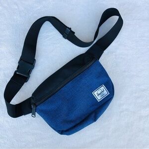 Herschel Blue and Black Belt Bag Fanny Pack